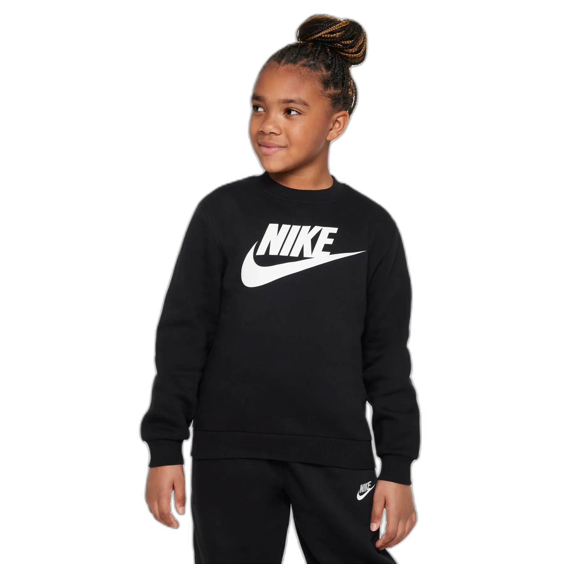 Kindertrui met ronde hals Nike Club Fleece HBR