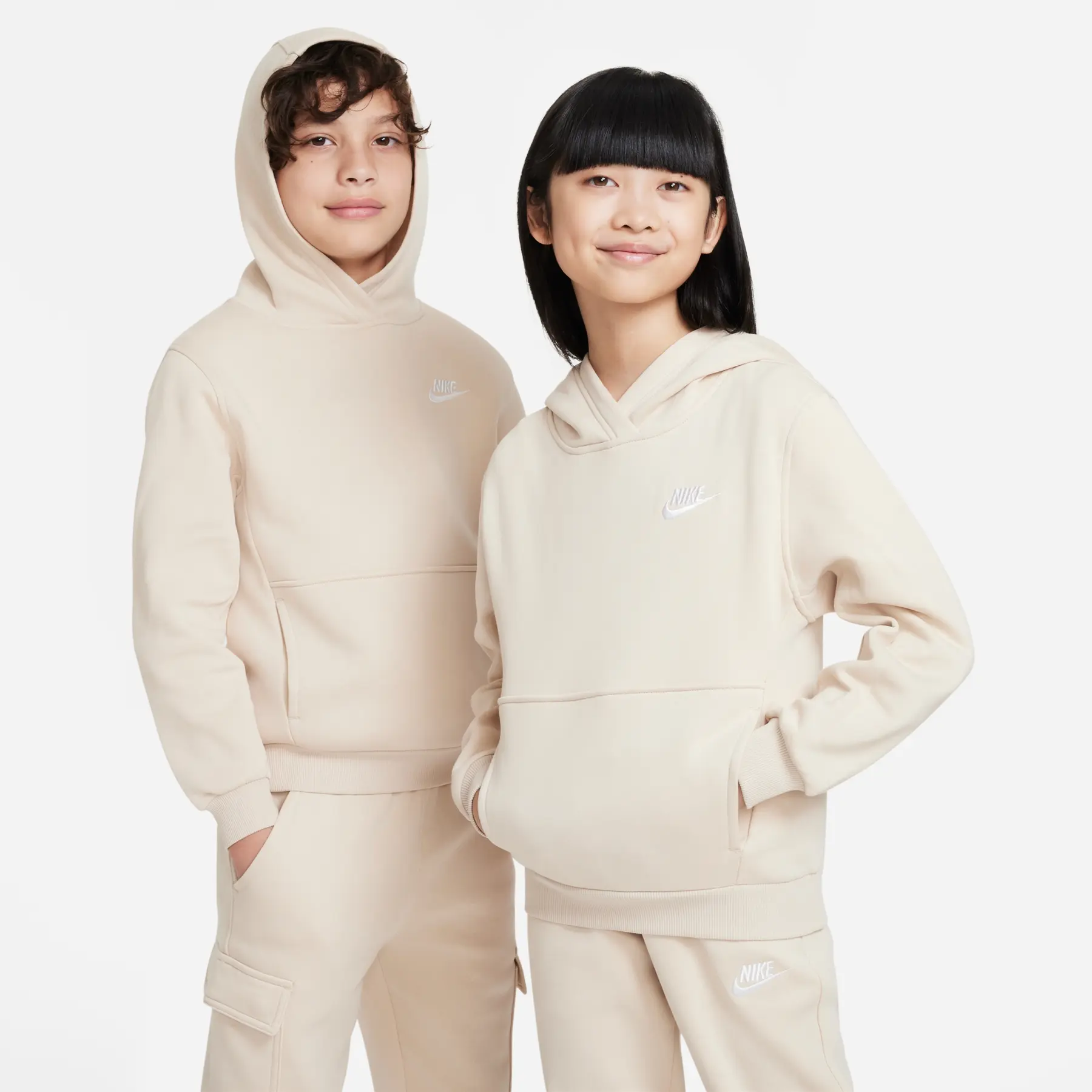 Felpa con cappuccio per bambini Nike Club Fleece LBR