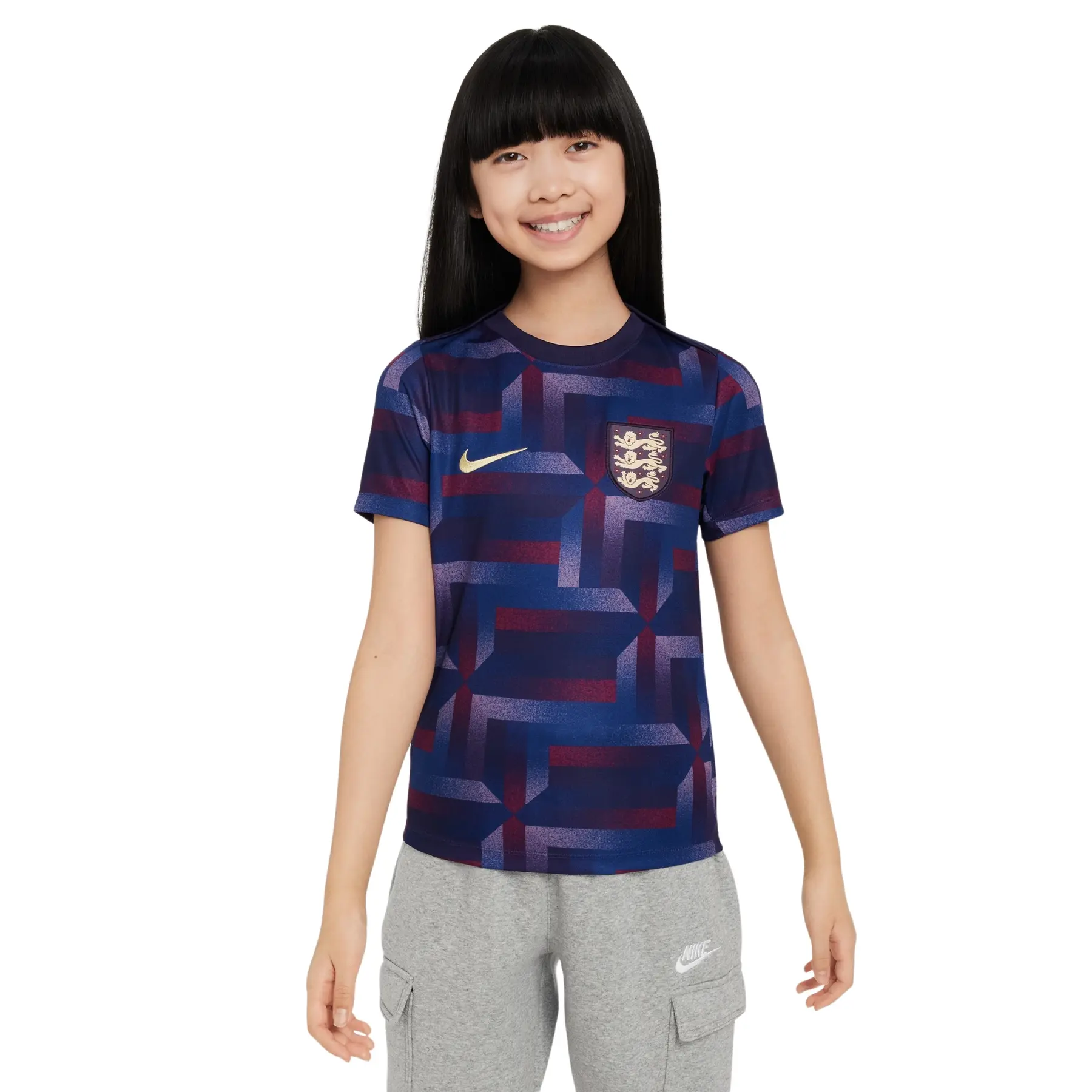Aufwärmtrikot für Kinder England Dri-FIT Academy Pro Euro 2024