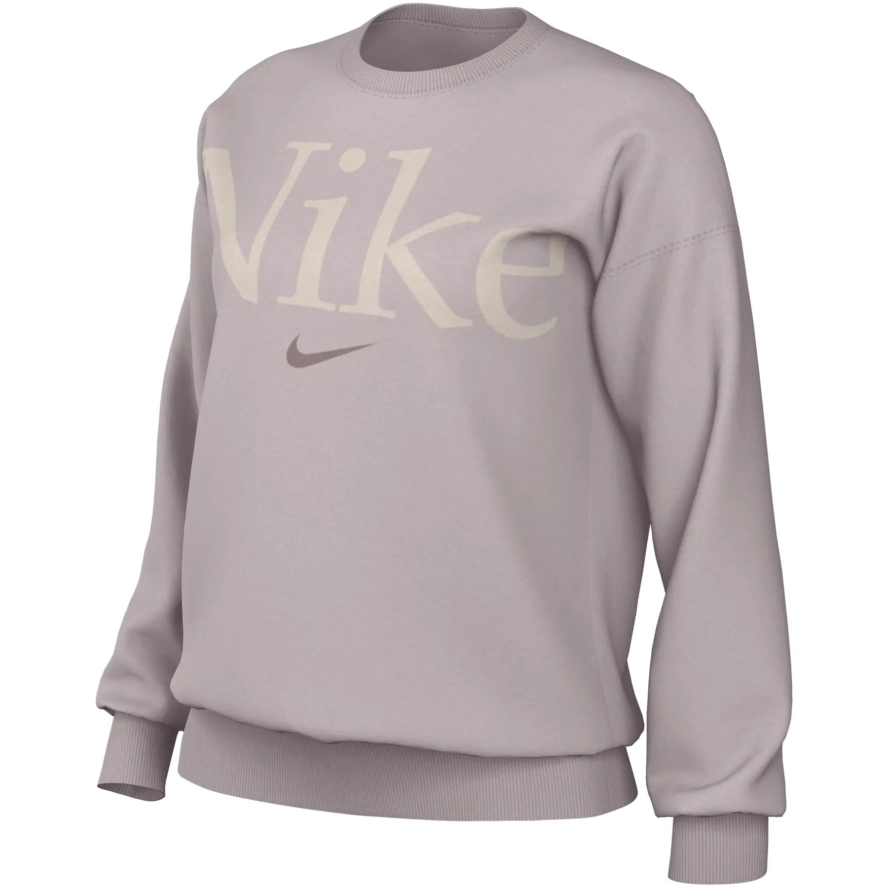 Sweatshirt Oversize Rundhalsausschnitt Damen Nike Phoenix Fleece