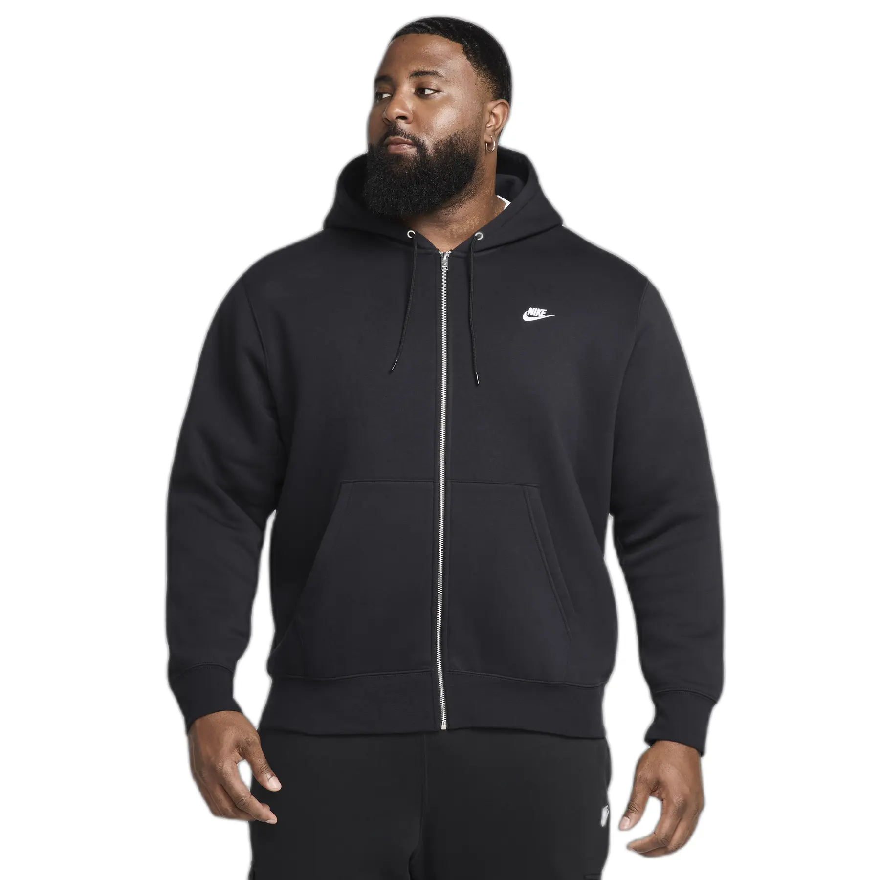 Hooded sweatshirt met rits Nike Club