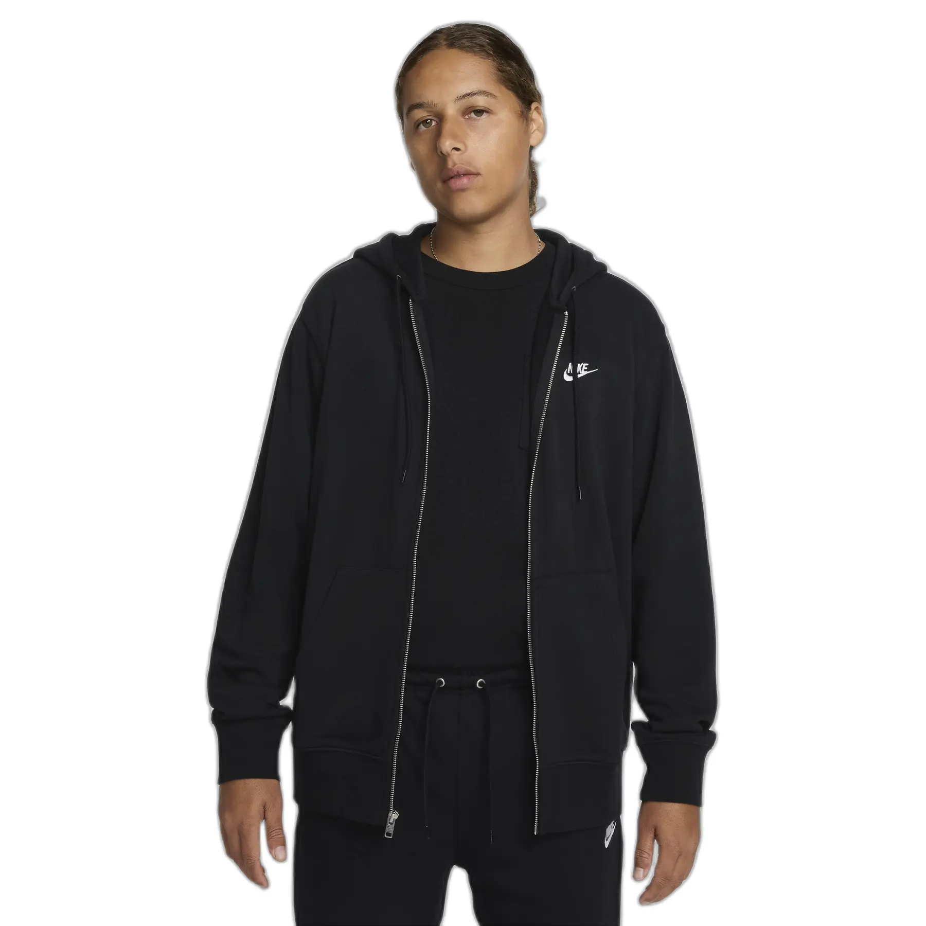 Felpa con cerniera a cappuccio Nike Club Fleece