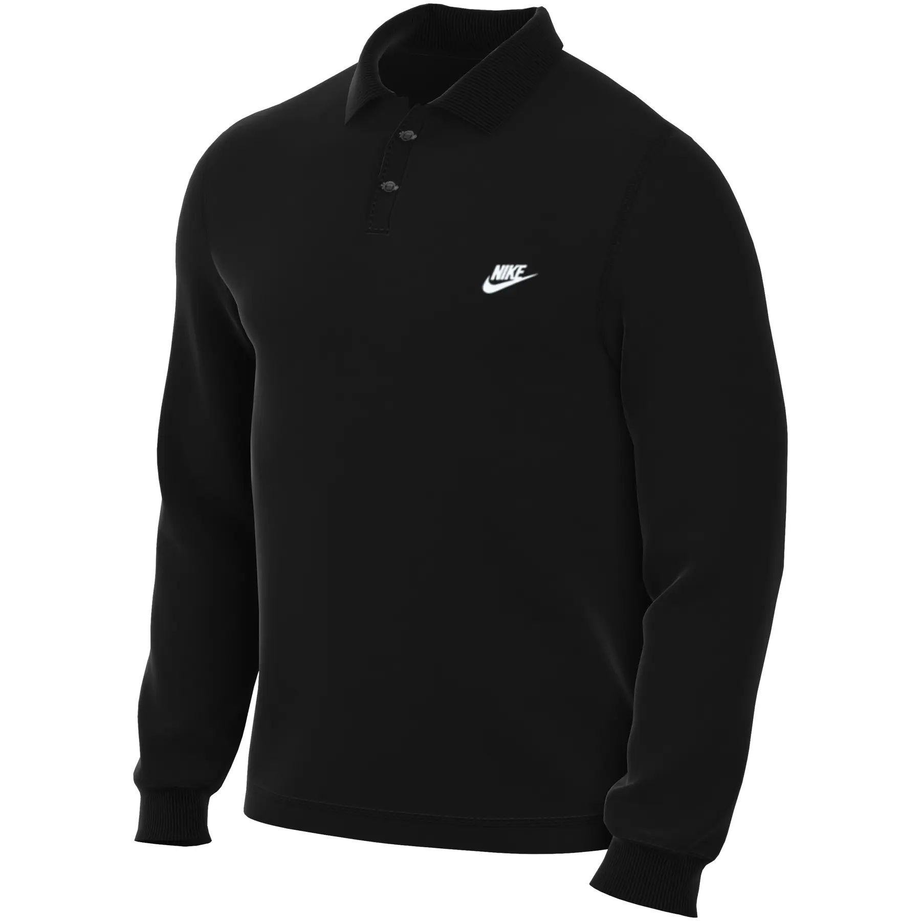 Gebreid poloshirt met lange mouwen Nike Club