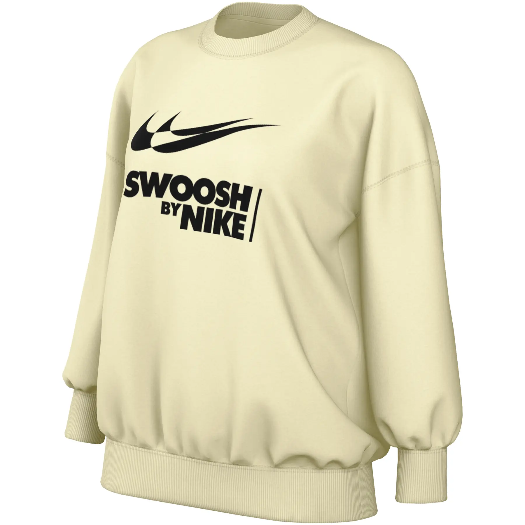 Felpa donna oversize a collo tondo Nike Fleece