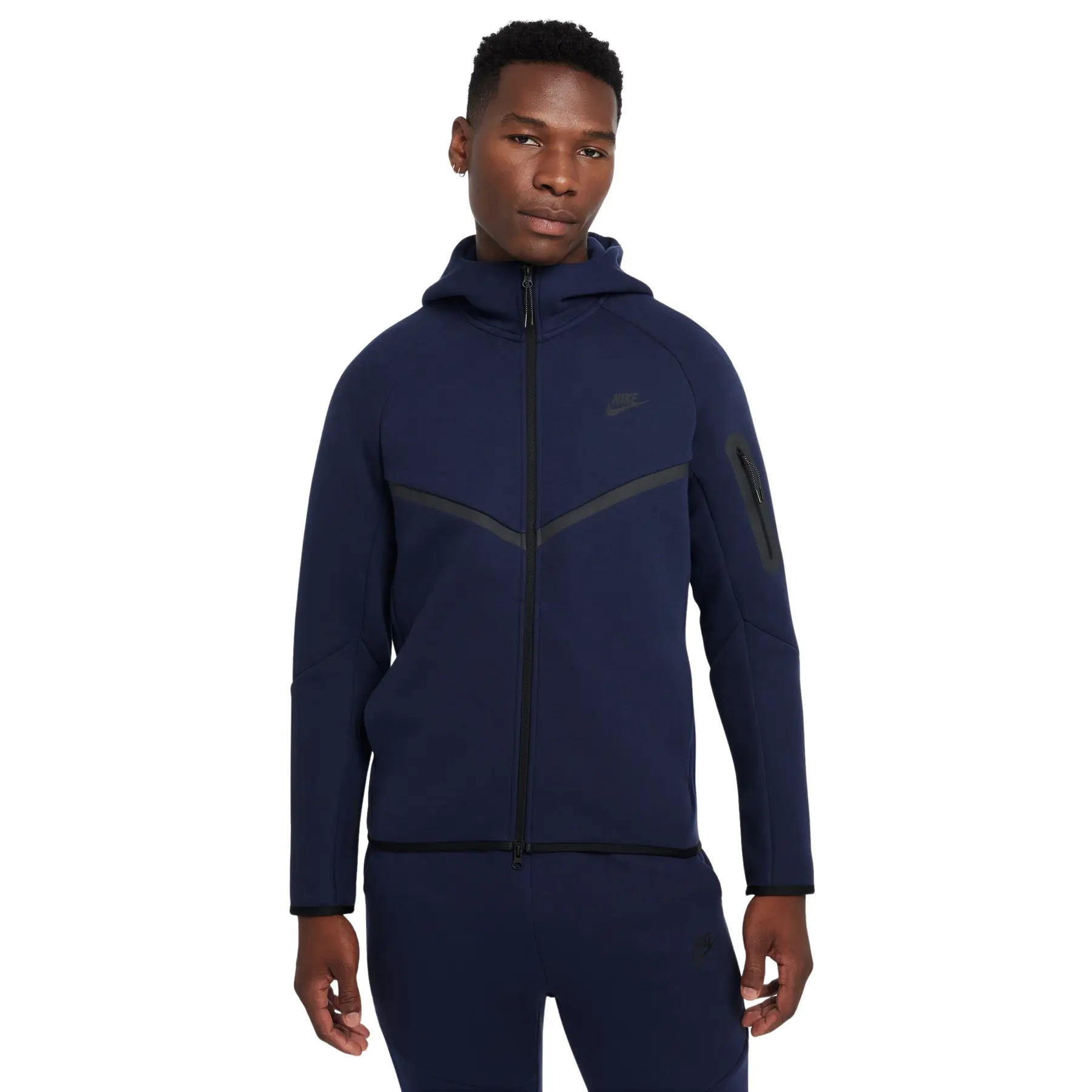 Felpa con cerniera a cappuccio Nike Tech
