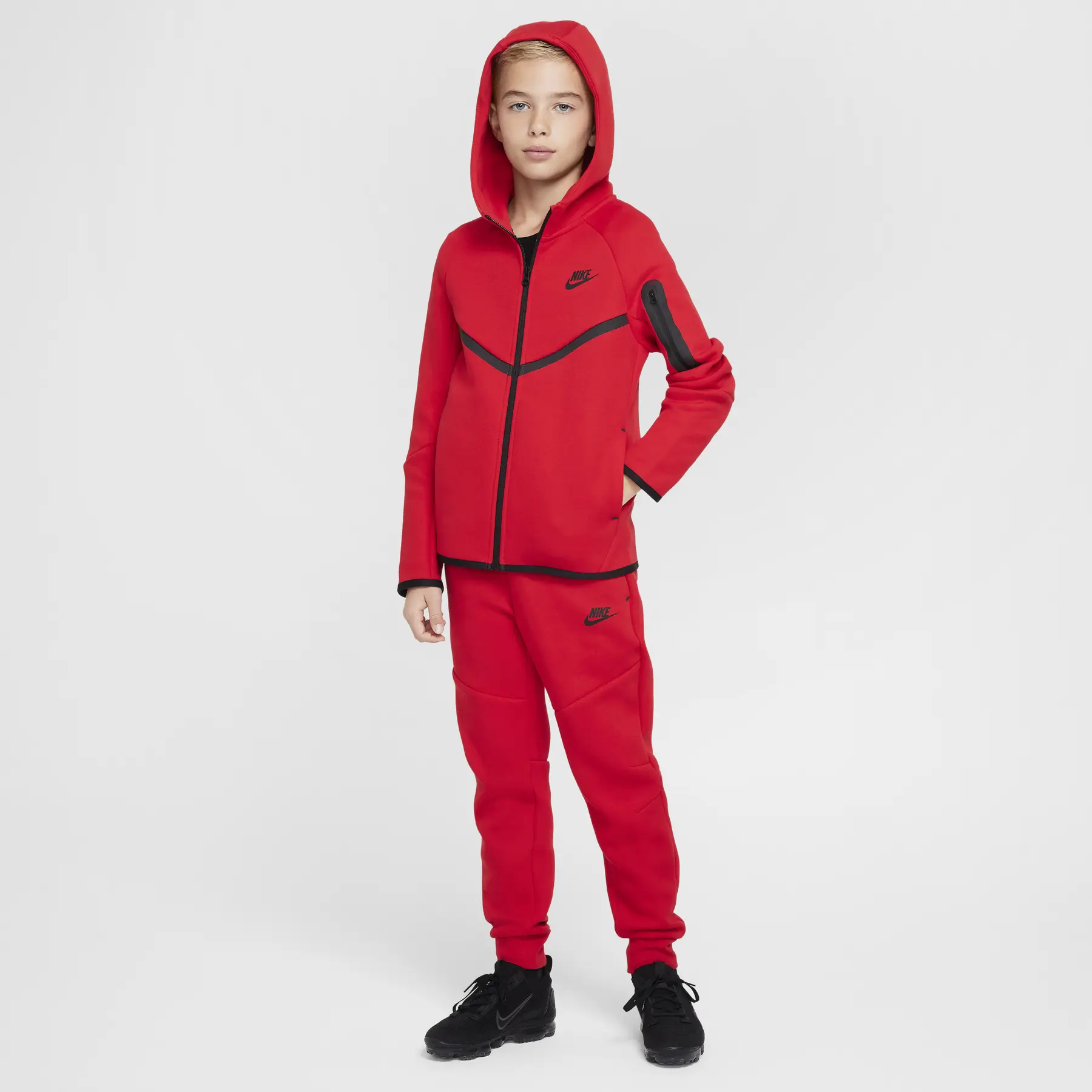 Felpa con cappuccio per bambini Nike Tech Fleece