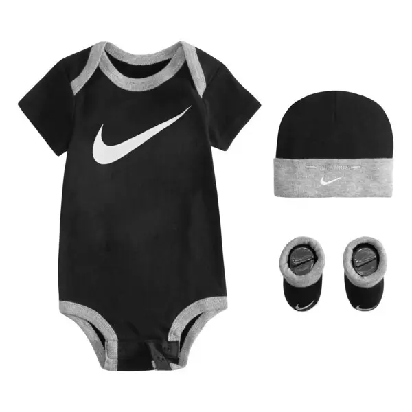 Set aus Strampelanzug + Mütze + Babys chuhe für Jungen Nike NHN Swoosh