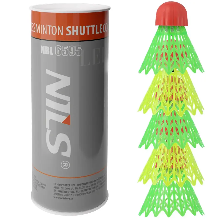 Badminton-Bälle Nylon LED NILS Extreme NBL6595 (x5)