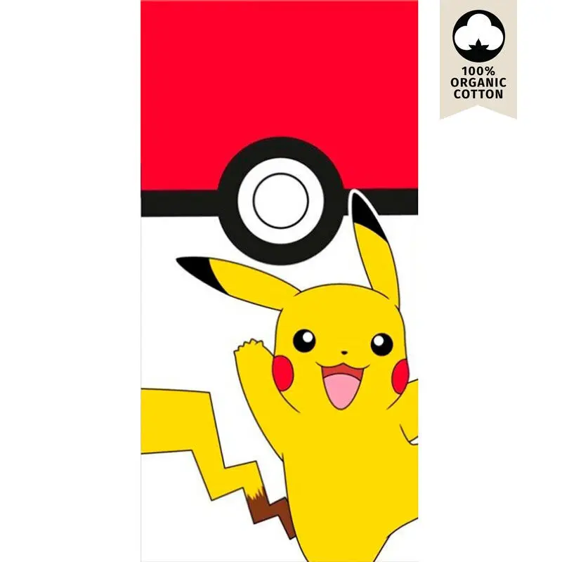 Nintendo Bunt Strandhandtuch Aus Baumwolle Pokémon Pikachu Pokeball