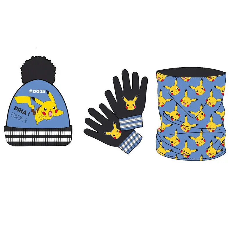 Handschuhe,Schal und Mütze Nintendo Pokémon