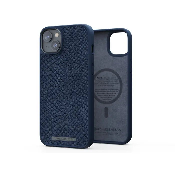 Custodia per smartphone in pelle di salmone Magsaf NJORD iPhone 14 Plus