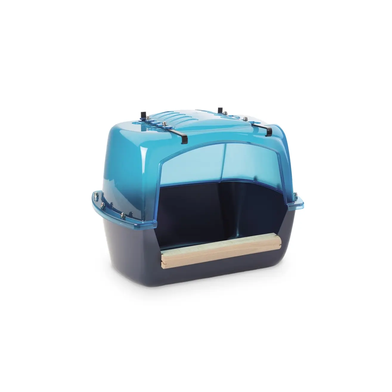 Savic Blau/Transparent Badehaus Für Grosse Vögel, Vogelheimeinrichtung - Image 3