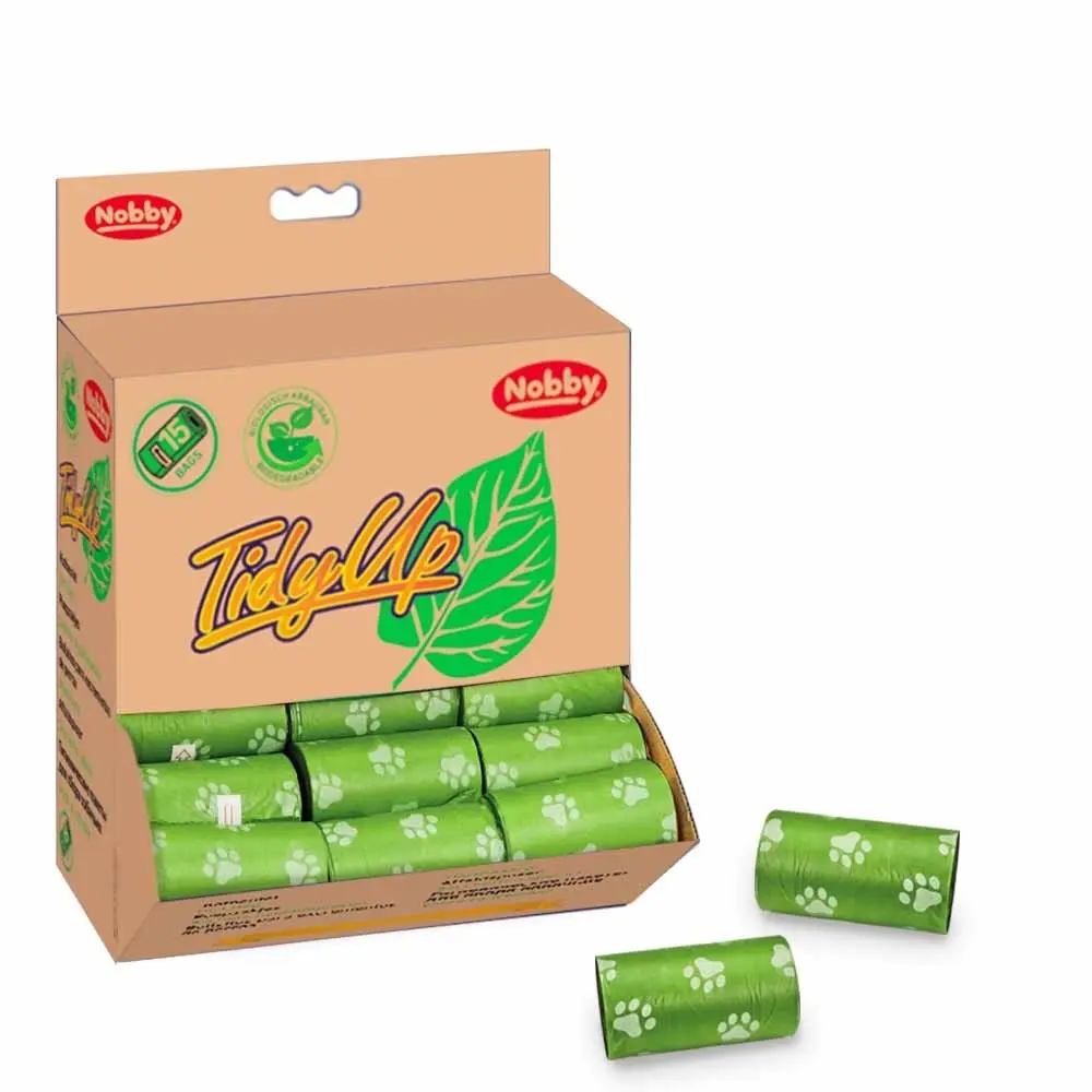 Pack of biodegradable dog waste bags Nobby Pet TidyUp (x42)