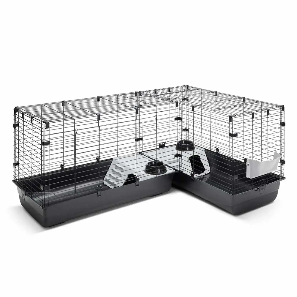 Savic Clubix Corner Knaagdierkooi Zwart - Image 3