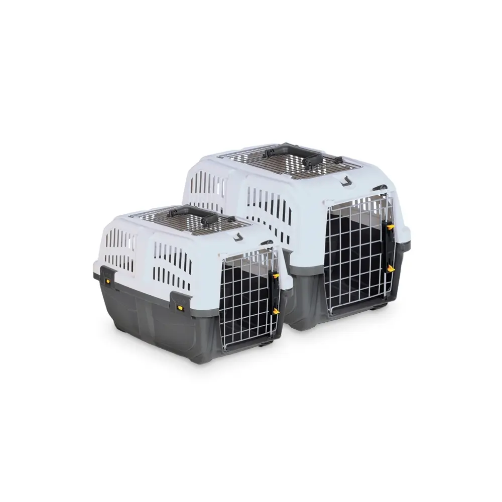Skudo Grau 6X 2 Open (Hund, Katze, Sicherheitsverschluss), Tiertransport - Bild 4