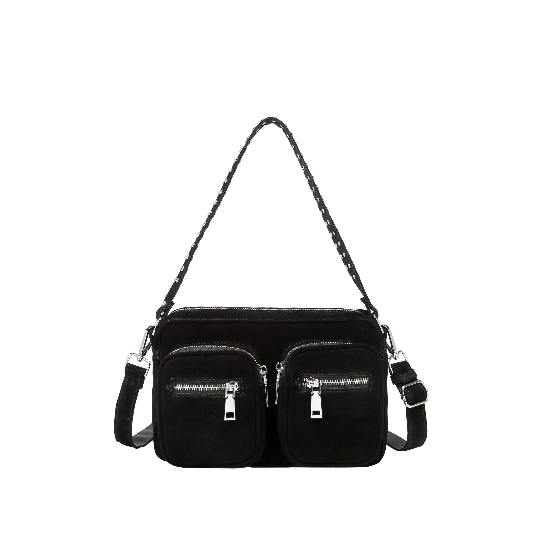 Schultertasche Damen Noella Celina Real Suede