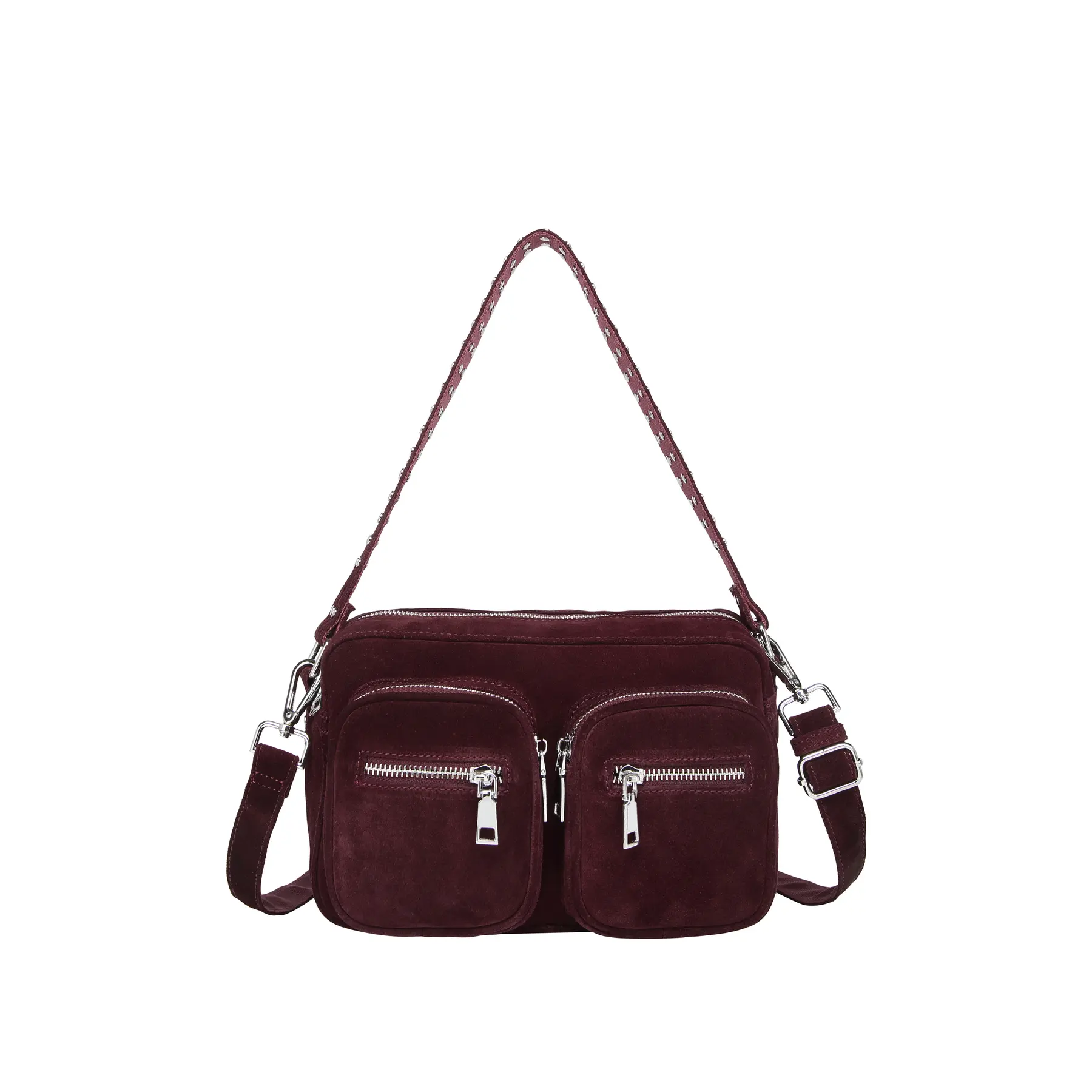 Schultertasche Damen Noella Celina Real Suede