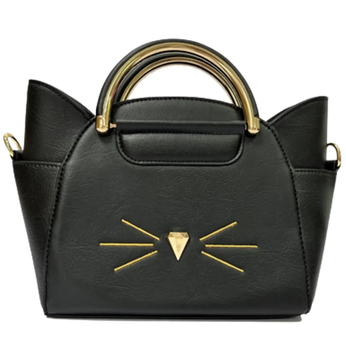 Borsa a mano edizione con pompom per bambini Nomadict Cat Bag