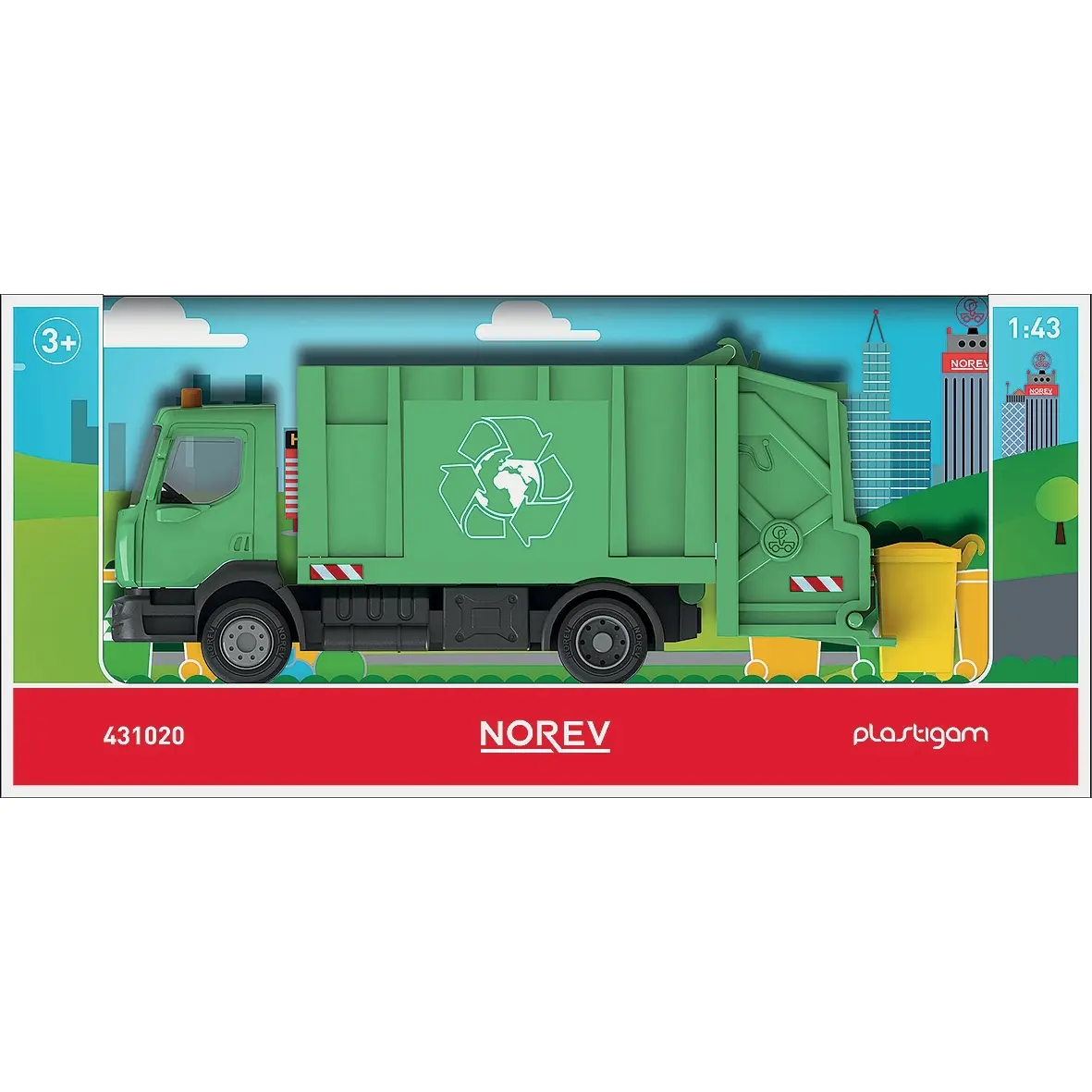 Jeux de voiture Camion poubelle renault Norev