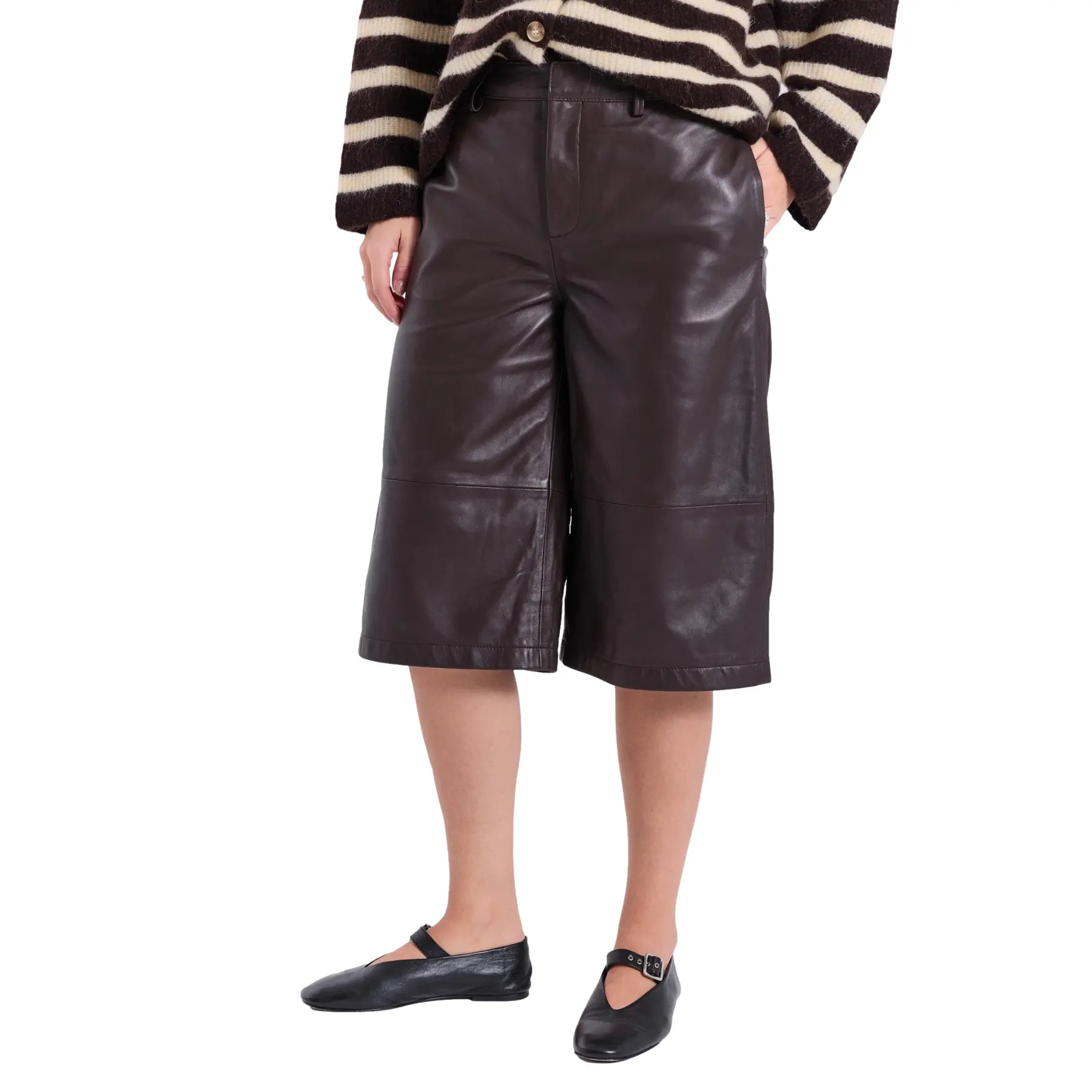 Bermuda in pelle donna Norr Monica