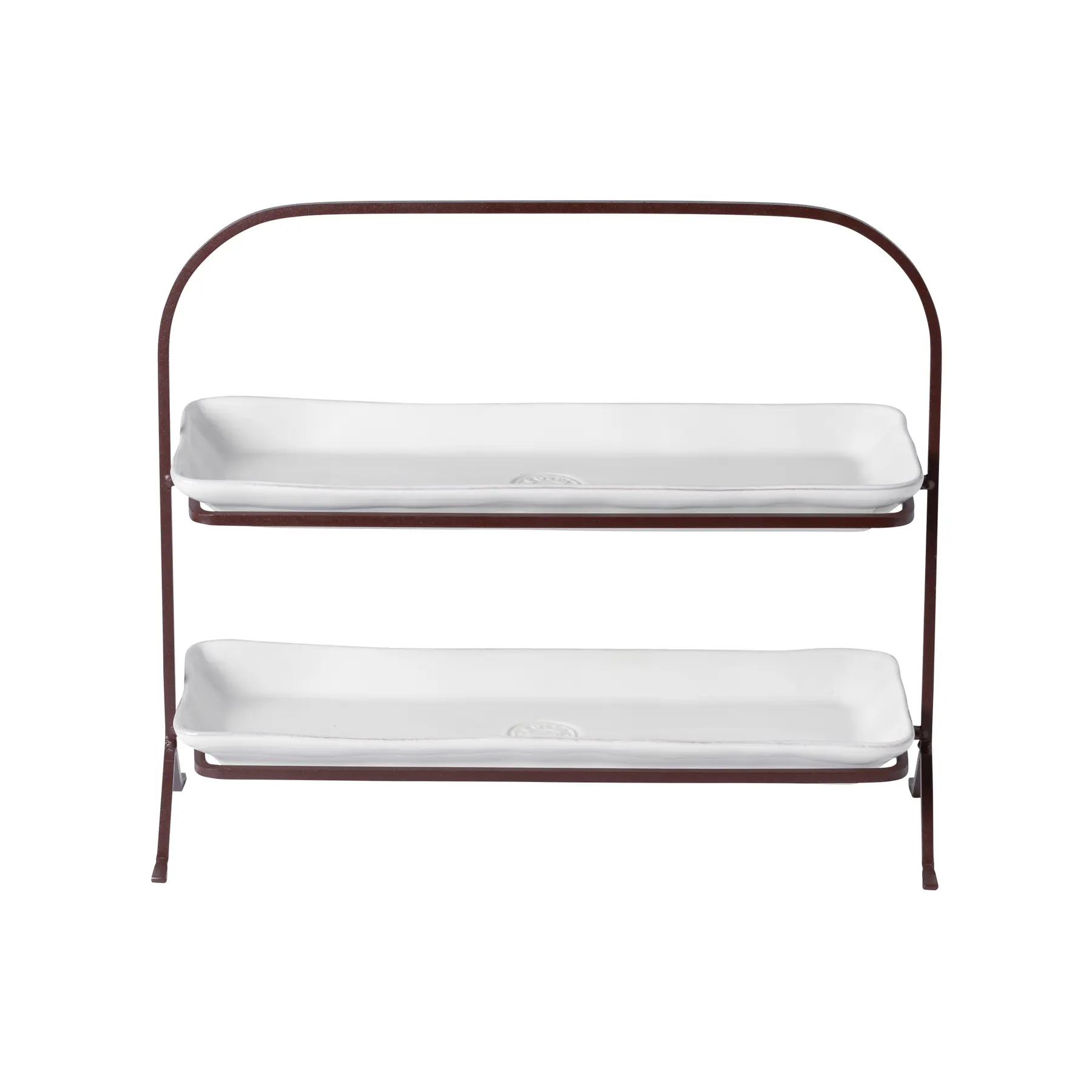 Plateau rectangulaire avec support métallique Costa Nova