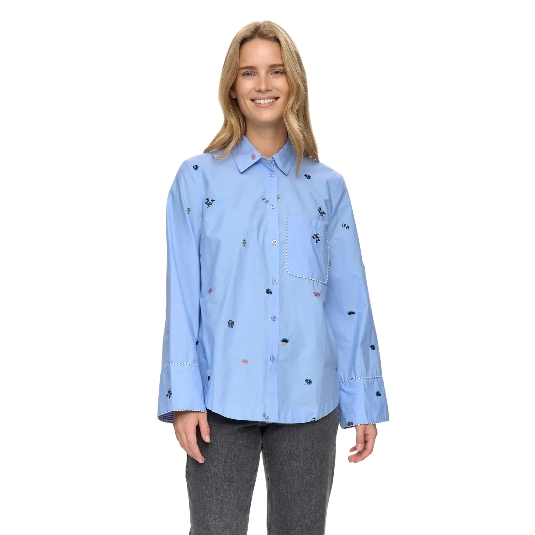 Langarmshirt Damen Nümph Nuchiro Boxy