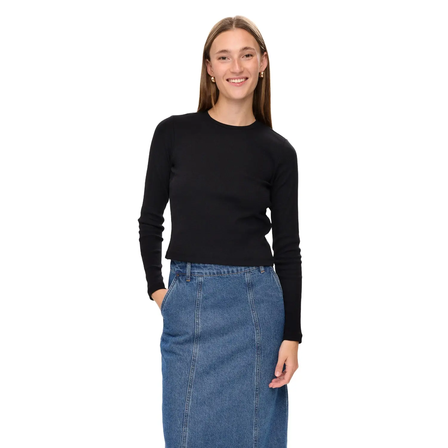 Langarm-T-Shirt für Damen Nümph Nuriley