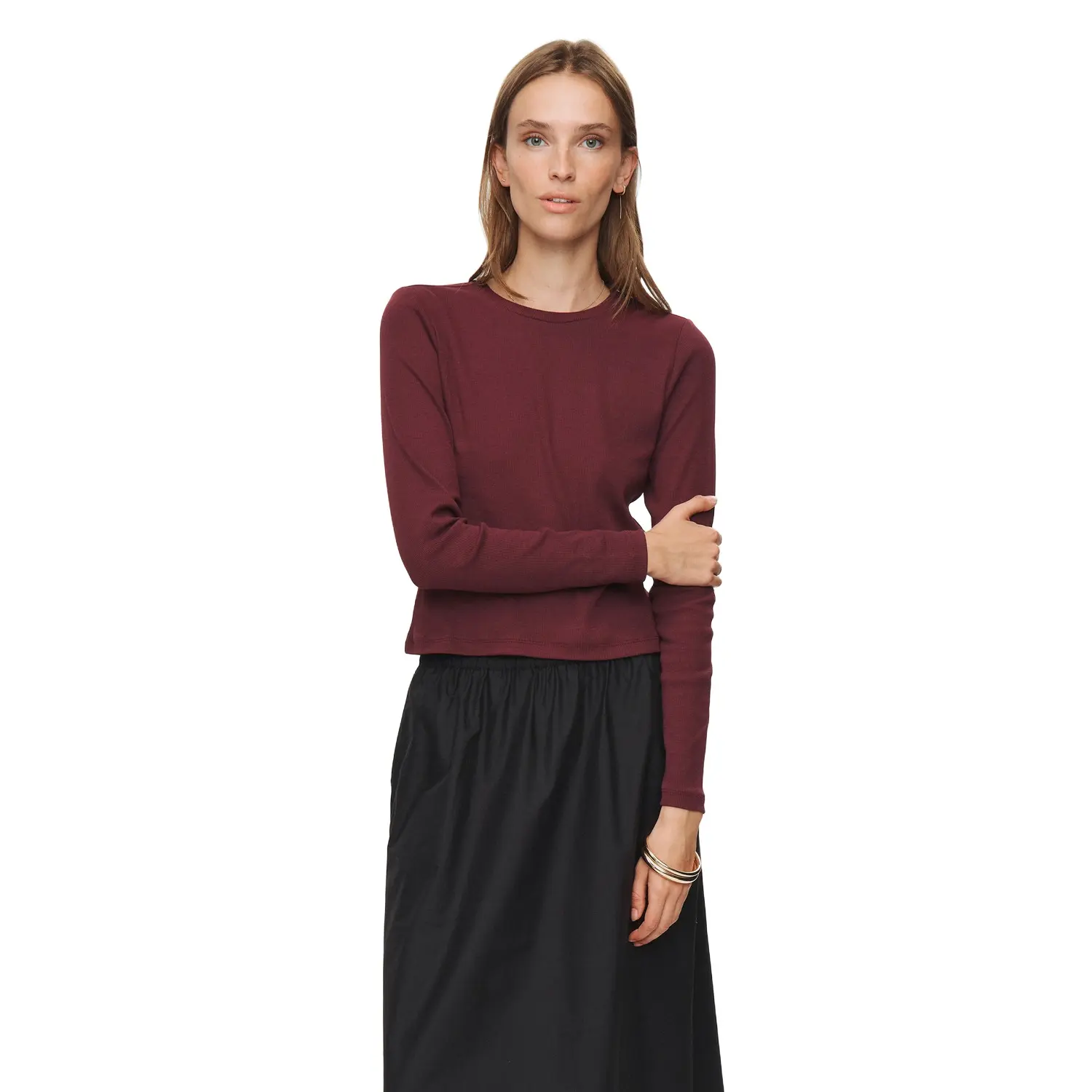 Langarm-T-Shirt für Damen Nümph Nuriley