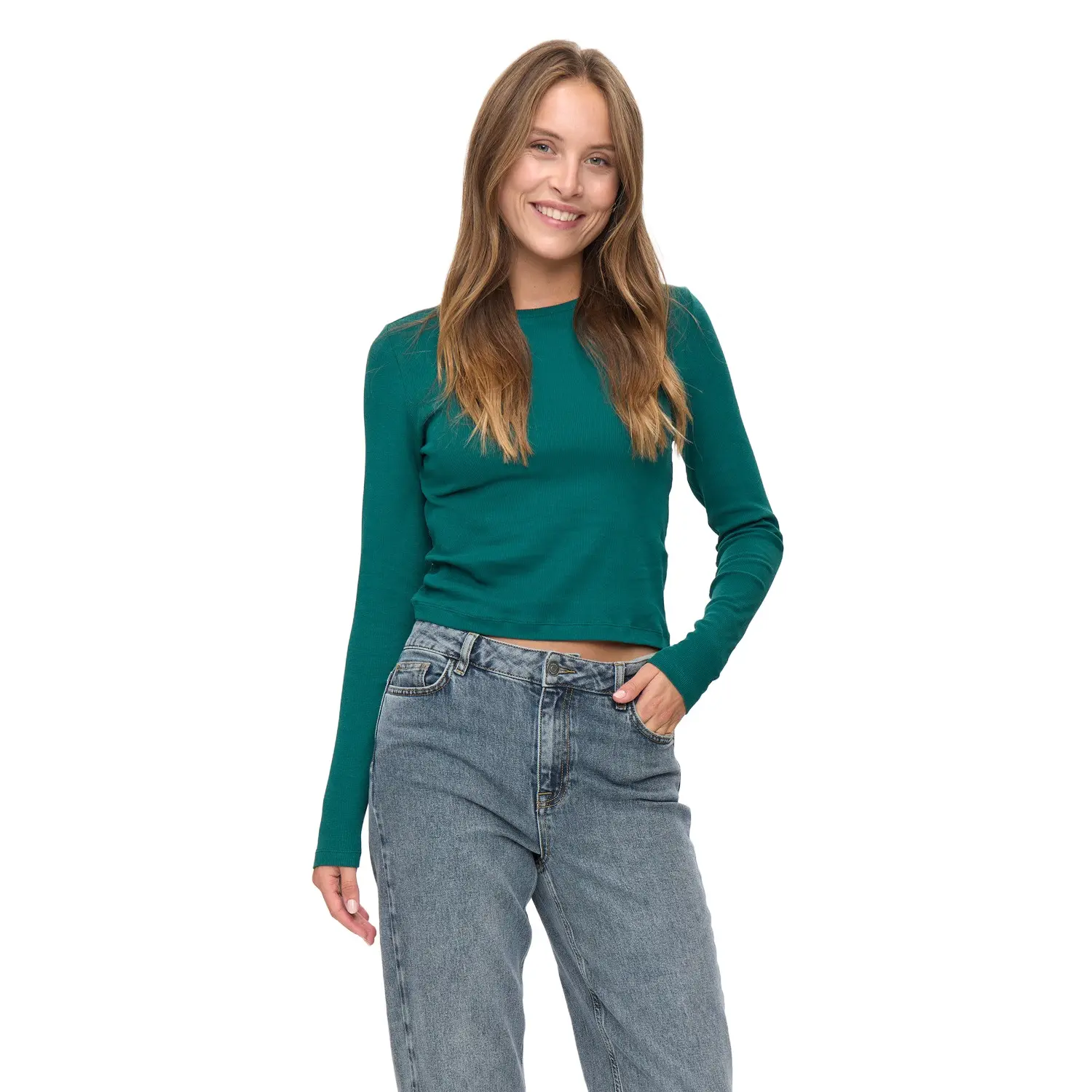 Langarm-T-Shirt für Damen Nümph Nuriley