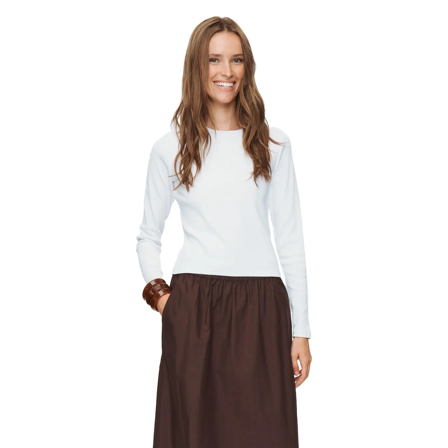Langarm-T-Shirt für Damen Nümph Nuriley