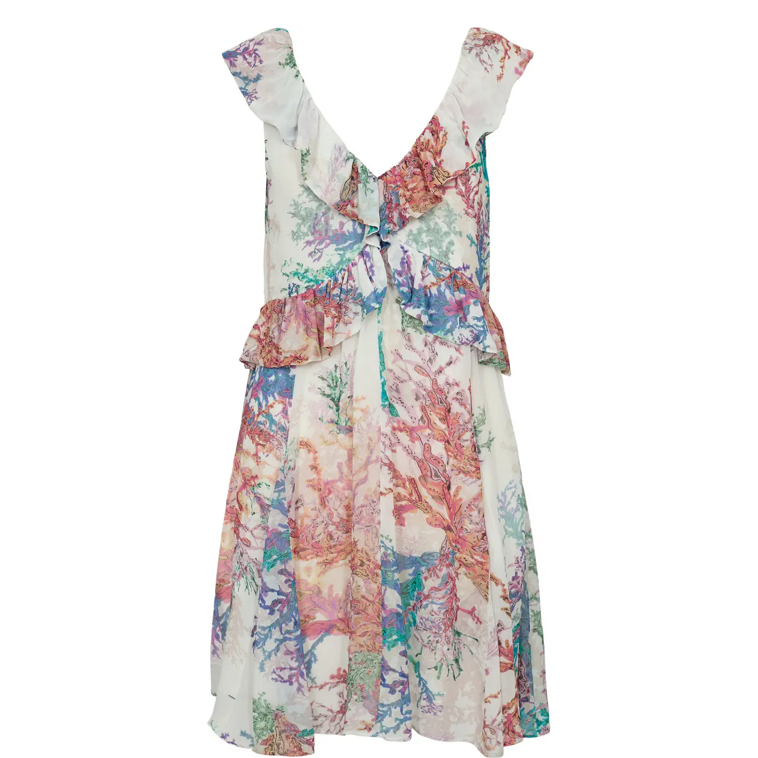 Kleid mit Rüschen, Damen Nümph Nucoral
