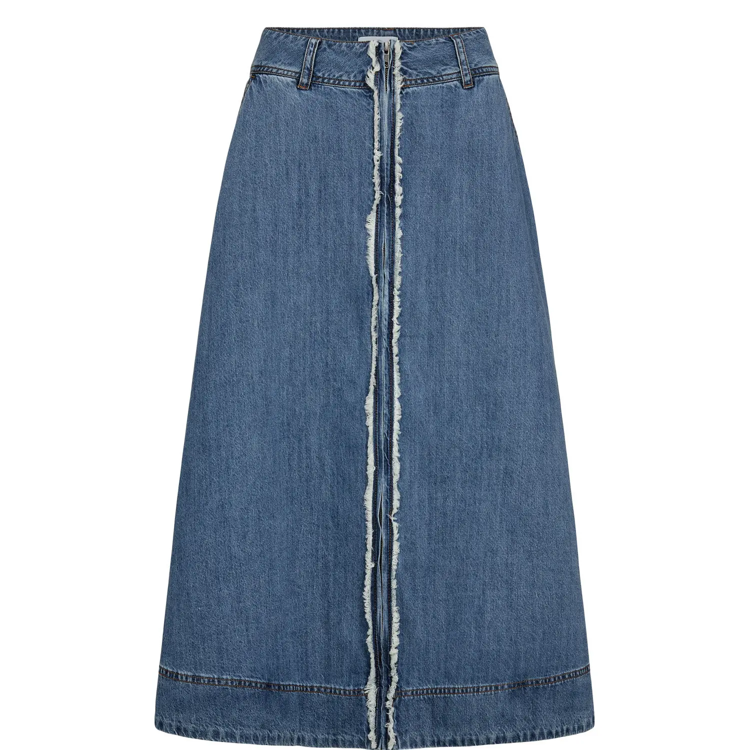 Langer Jeansrock Damen Nümph Nusandie
