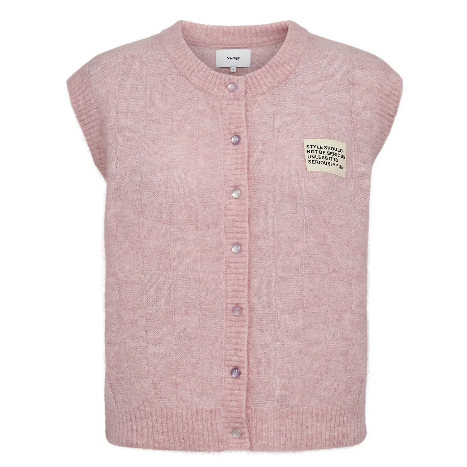 Cardigan senza maniche a quadri donna  Nuriette