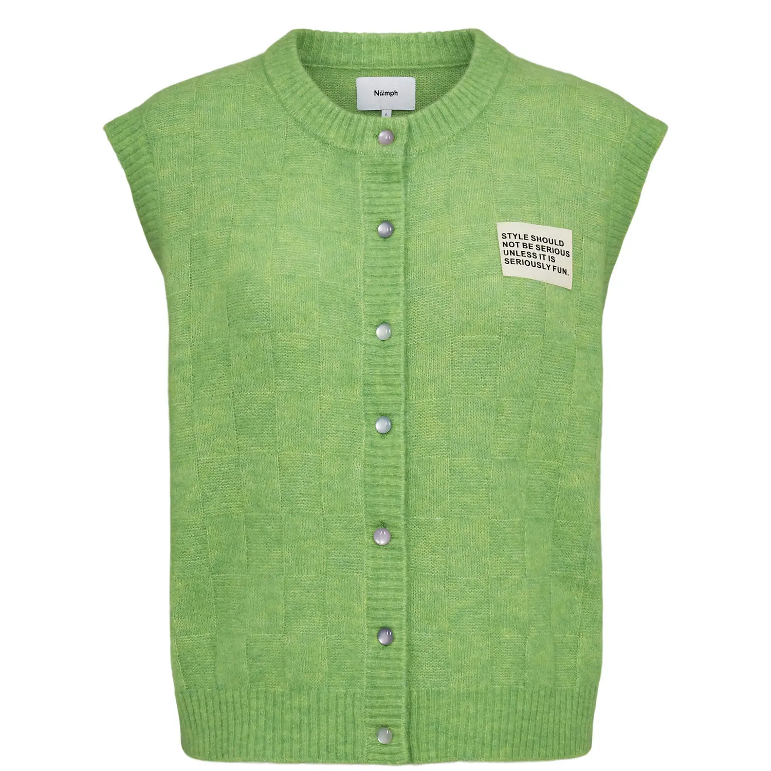 Cardigan senza maniche a quadri donna  Nuriette