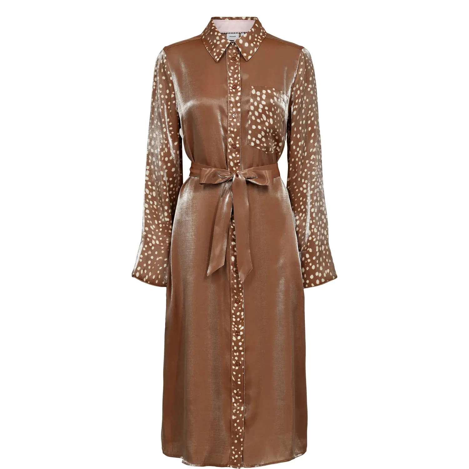 Hemdkleid langarm Damen Nümph Nudeer