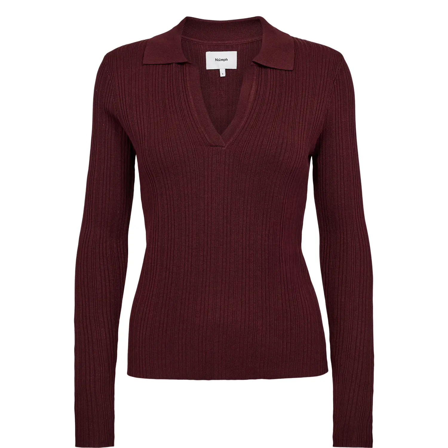 Polo-Shirt, langarm, Damen Nümph Nusebila