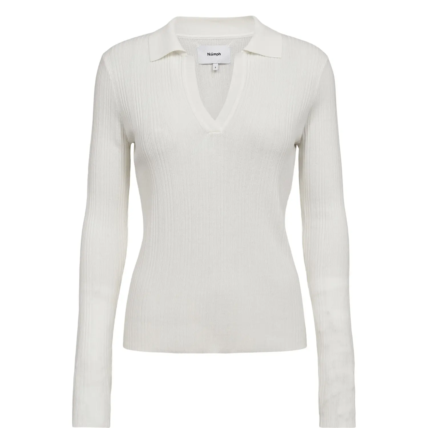 Polo-Shirt, langarm, Damen Nümph Nusebila