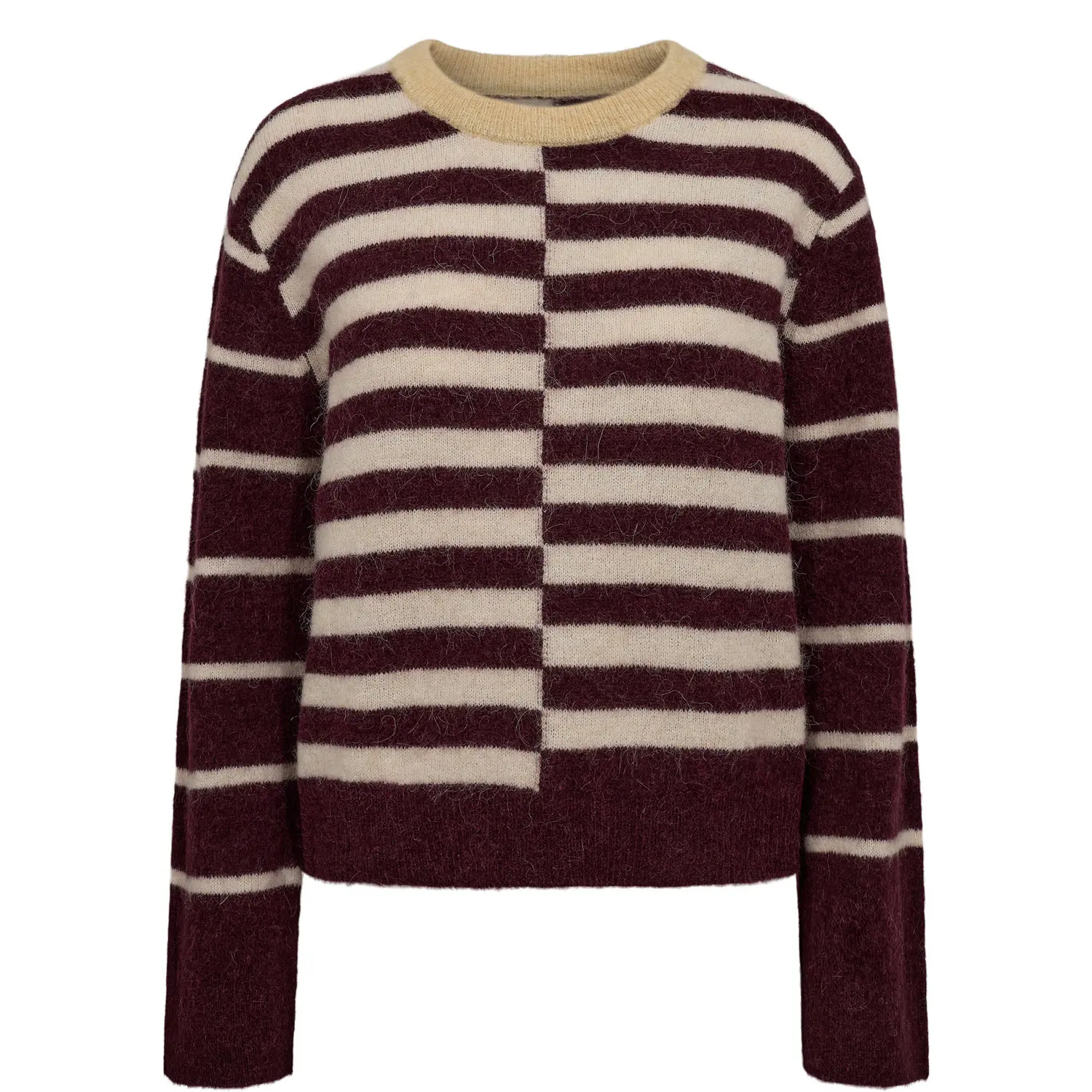 Maglione a righe larghe donna Nümph Nuriette