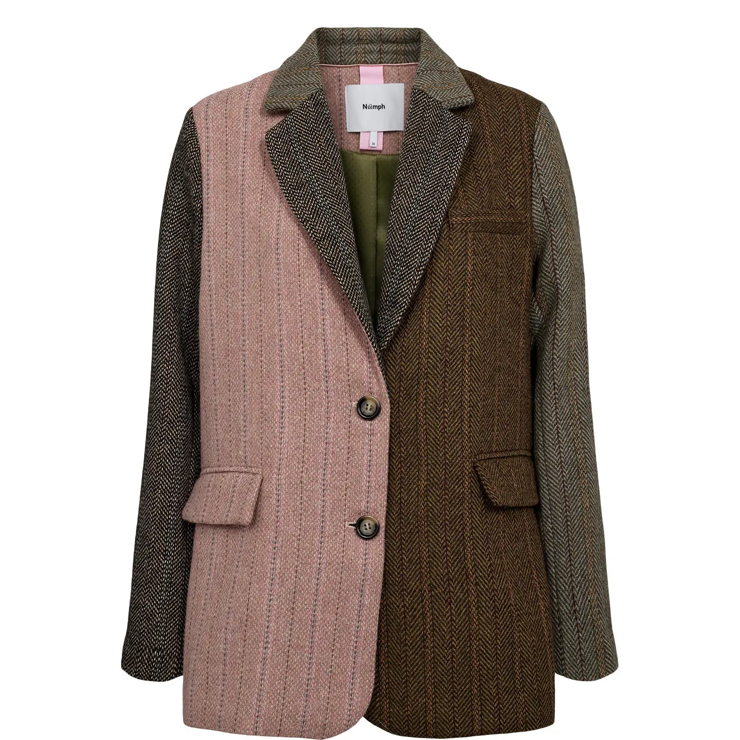 Blazer a motivo zig zag donna Nümph Nuavey