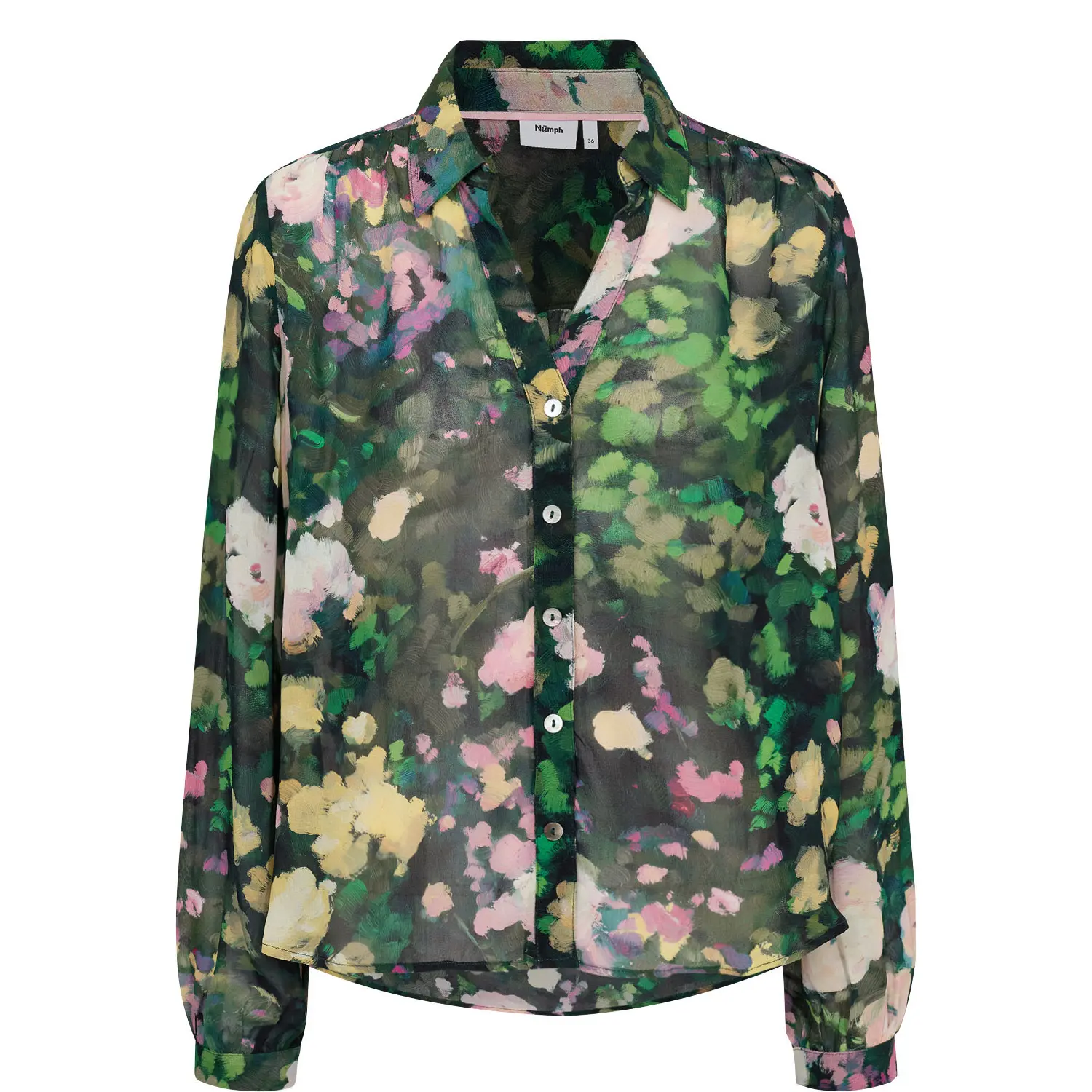 Langarm-Bluse Damen Nümph Nuarvi