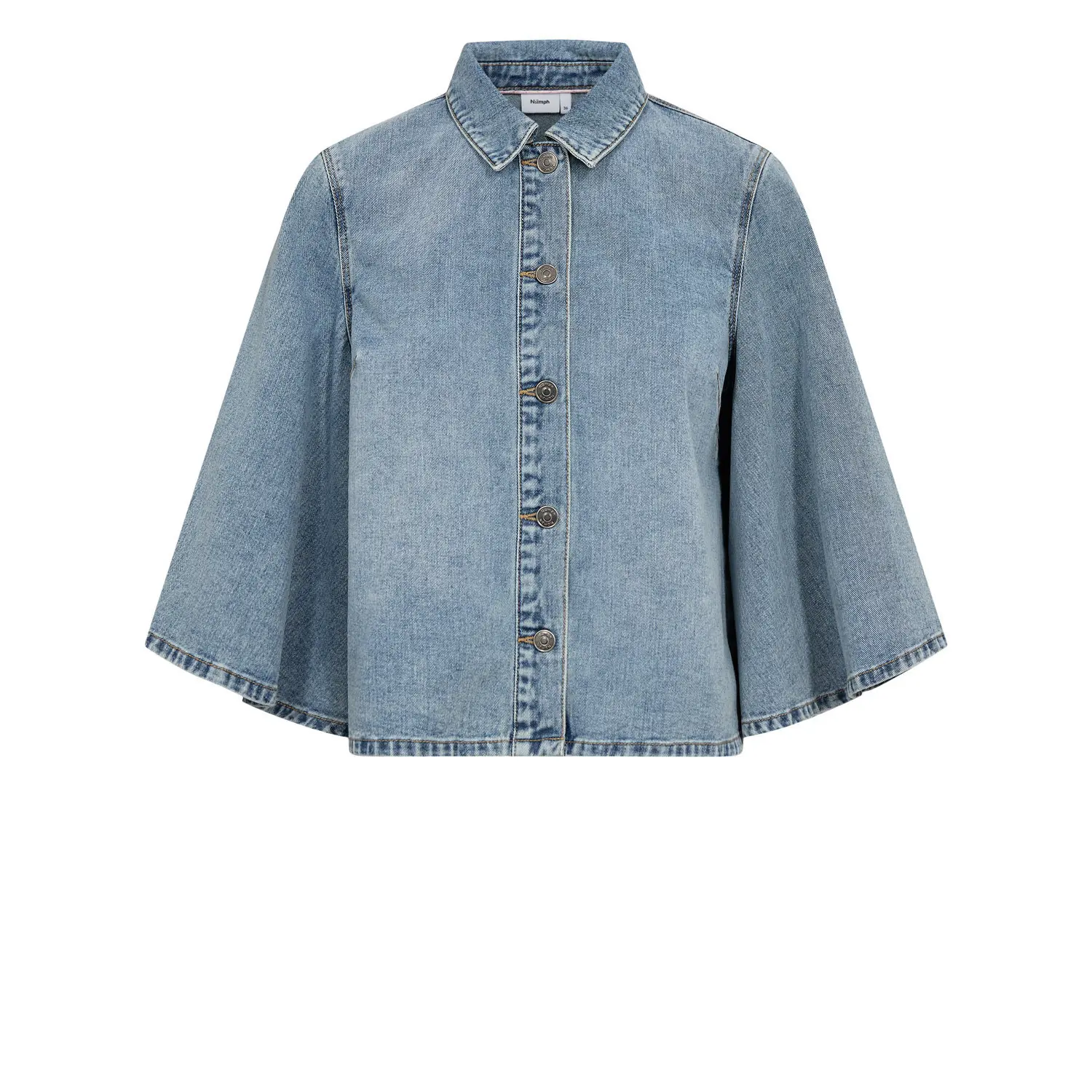Surchemise aus Jeansstoff, Damen Nümph Nustockholm