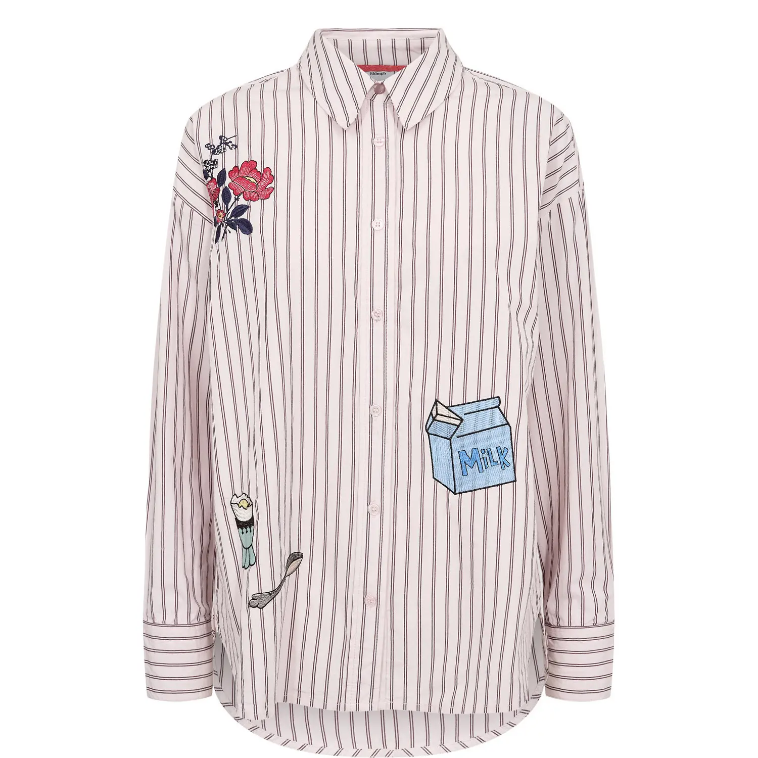 Langarm-Bluse Damen Nümph Nusamba