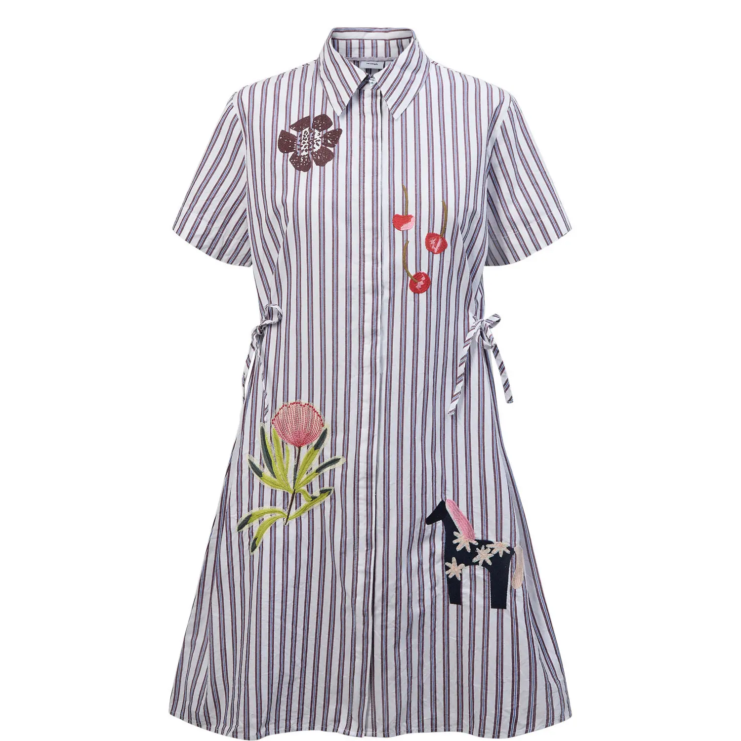 Kurzes besticktes Kleid, Damen Nümph Nucalyra