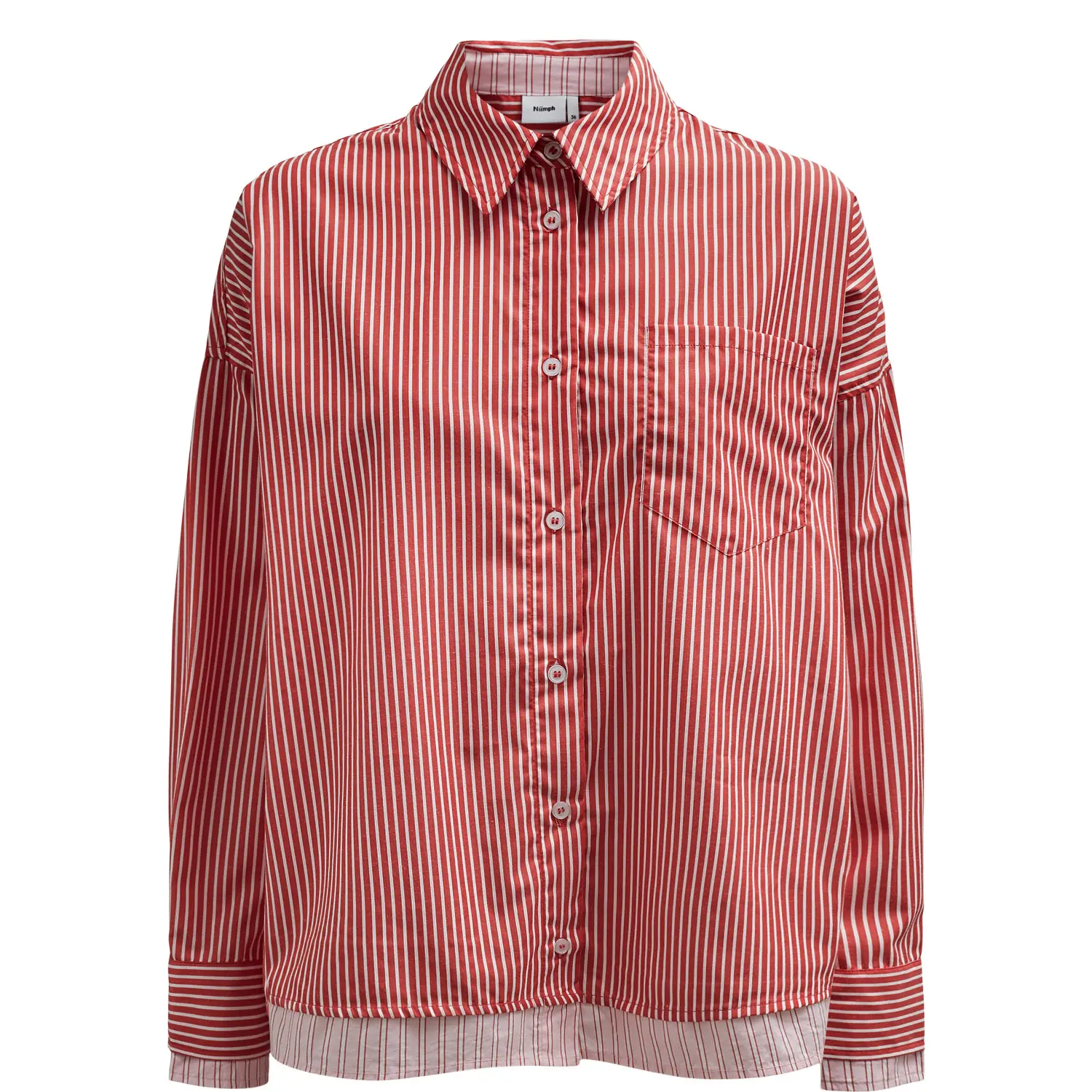 Oversized Langarmbluse Damen Nümph Nugilla