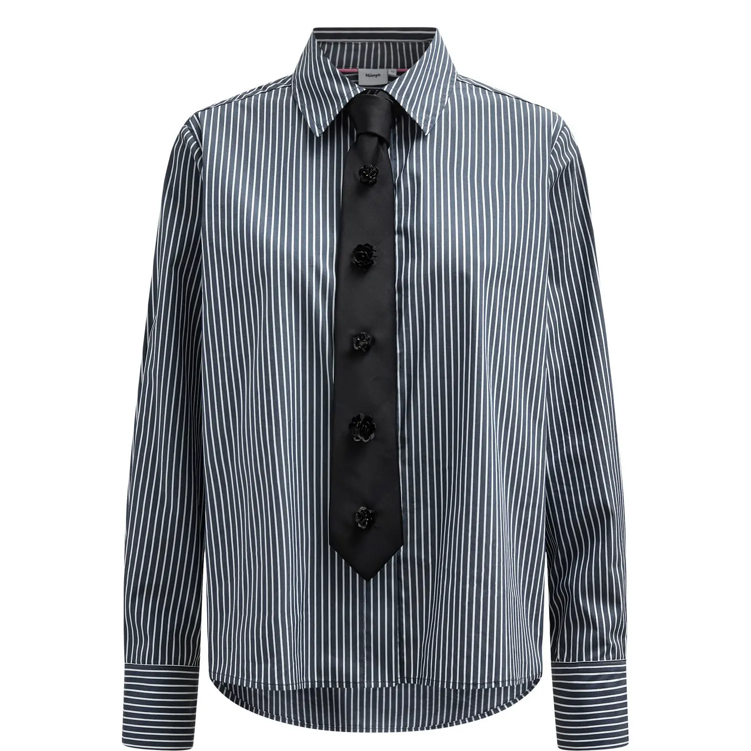 Camicia a maniche lunghe con cravatta donna  Nupaloma