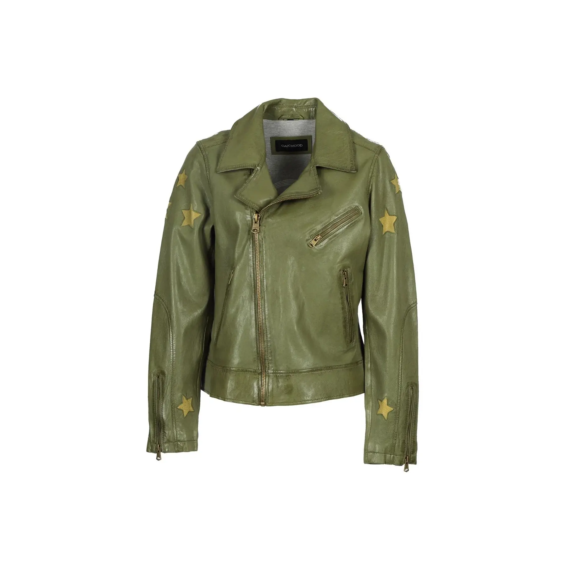 Lederjacke Damen Oakwood ED Gold Stars