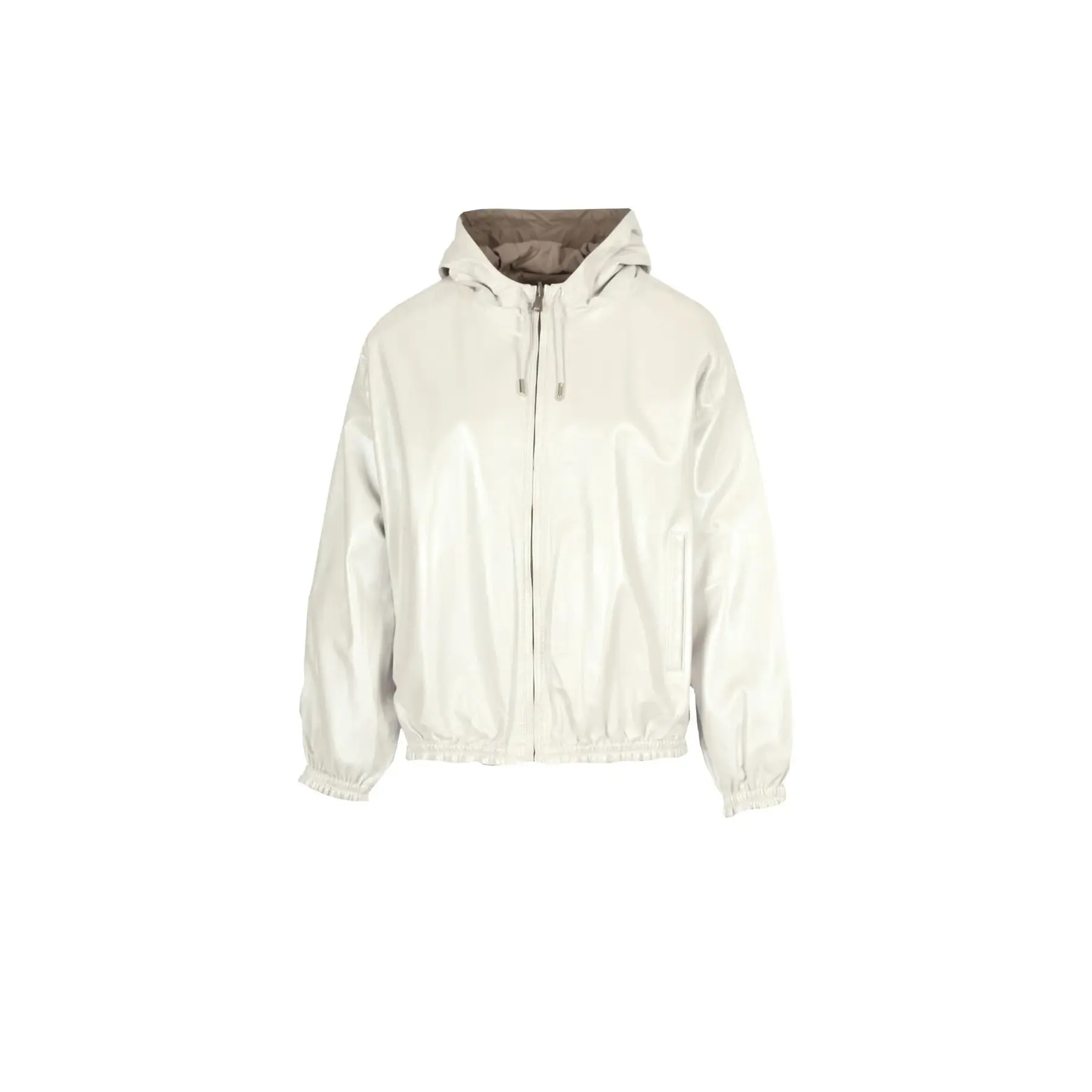 Damen Leder Hoodie Oakwood Gaia