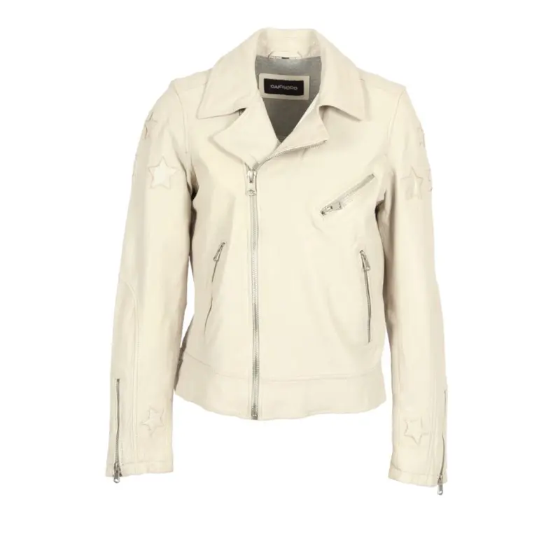 Lederjacke Damen Oakwood ED Gold Stars