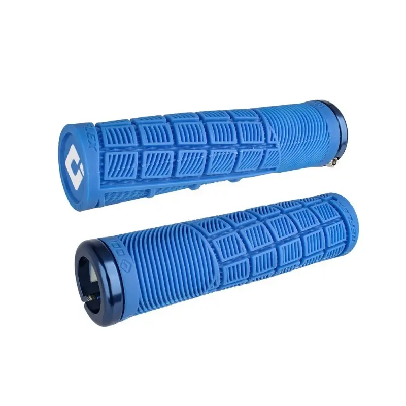 Merkloze MTB Fietshandvatten Blauw Lock-On 135mm
