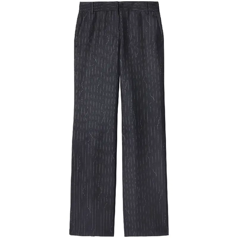 Pantaloni a palazzo a righe da donna Off White